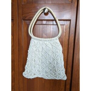Handwoven Crochet Macrame Vintage Purse